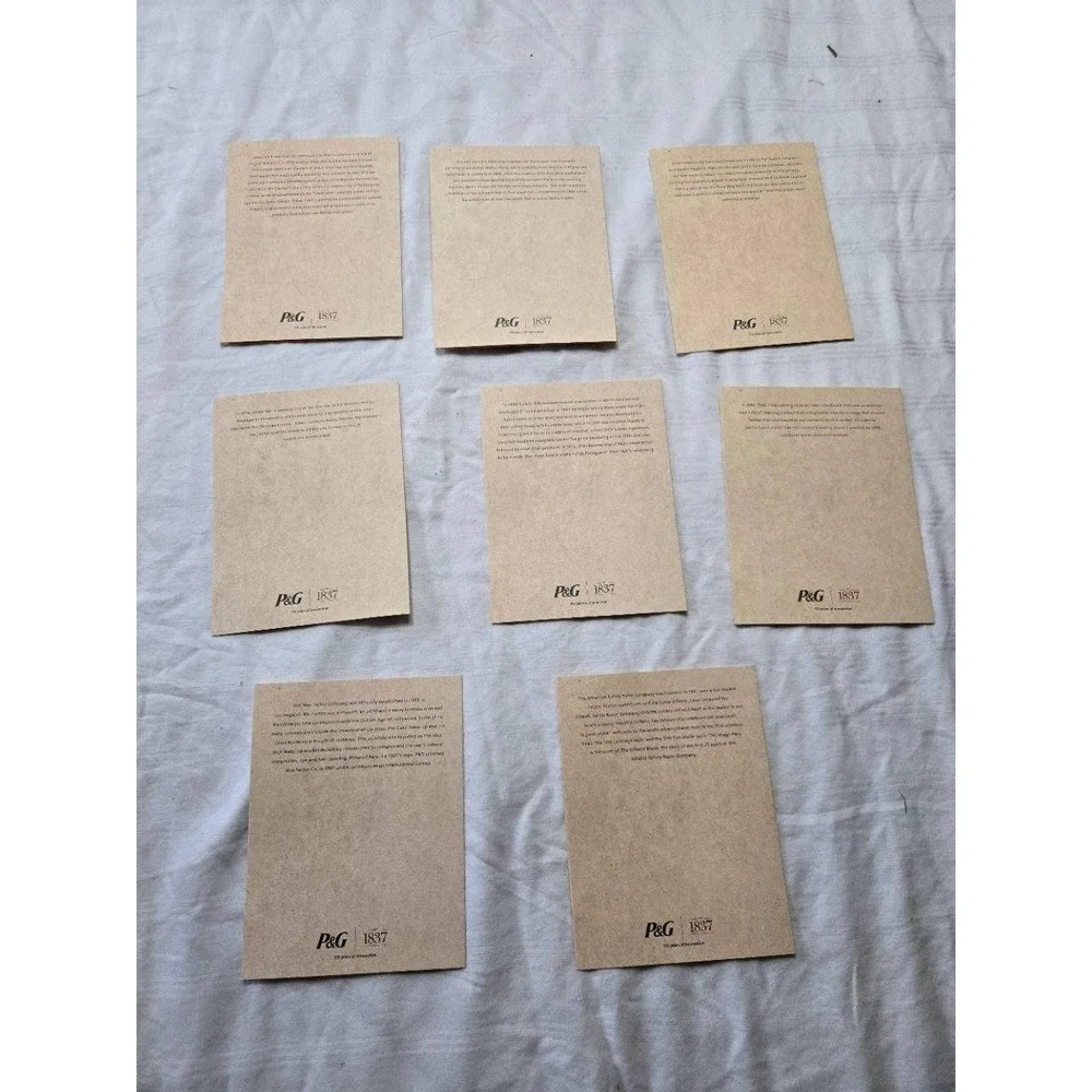Vintage BLANK NOTE CARDS Set 8 Proctor Gamble P&G Advertisement Retro Stationery